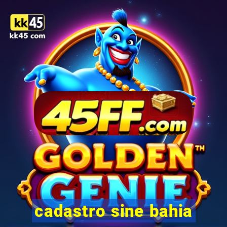 cadastro sine bahia